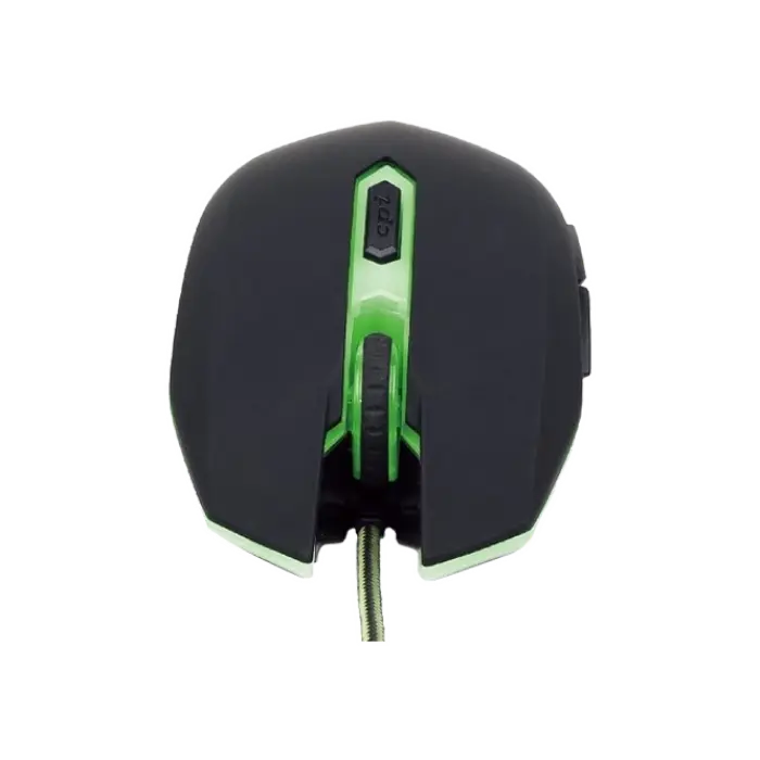 Игровая мышь Gembird MUSG-001-G Проводное Черный/Зеленый