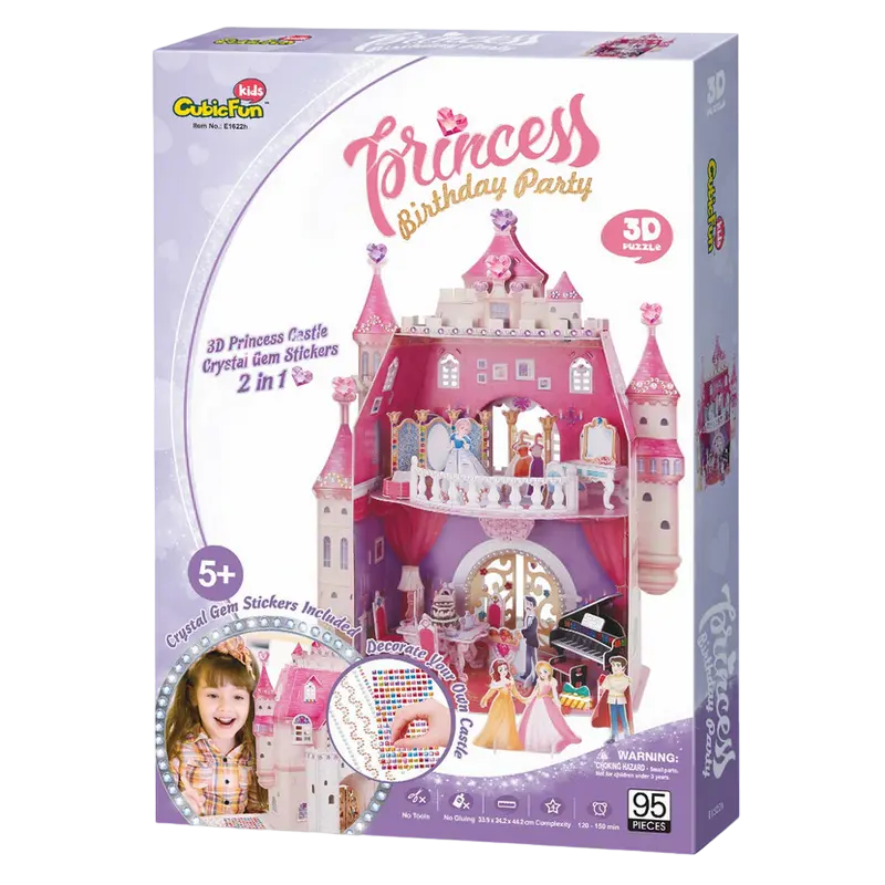Пазл 3D CubicFun Princess Birthday Розовый