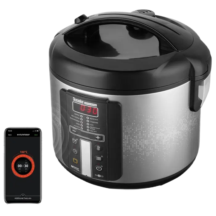 Мультиварка Redmond RMC-M226S Черный/Серебристый