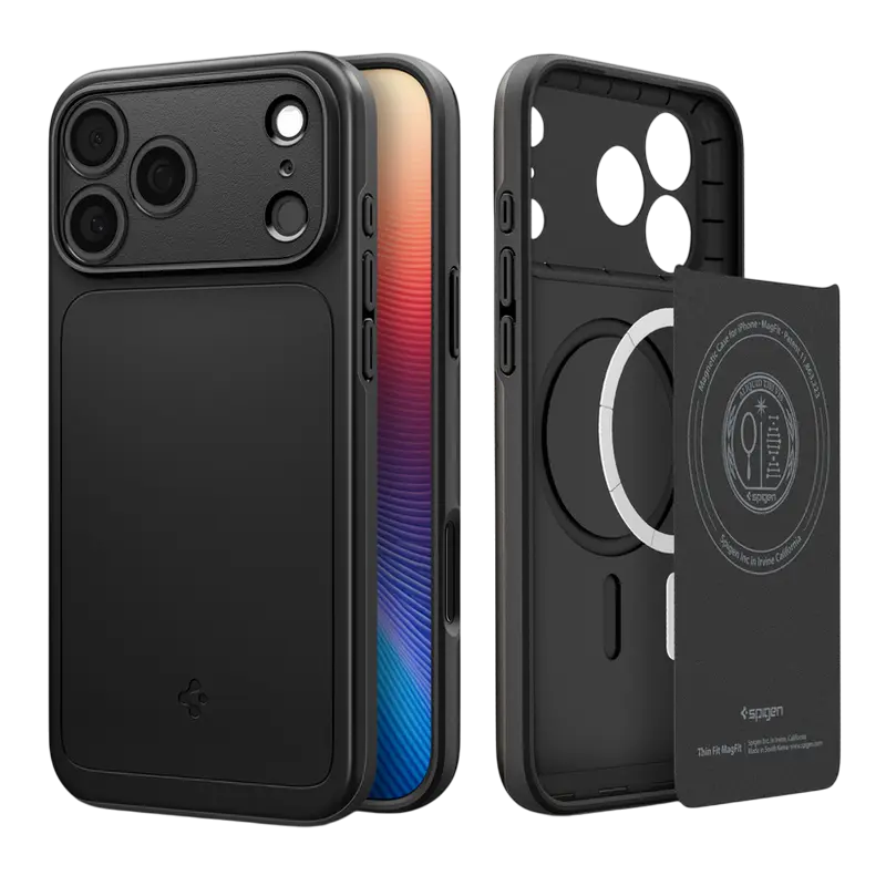 Чехол Spigen Apple iPhone 17 Pro Thin Fit Magsafe Thin Fit Mag Magsafe Чёрный
