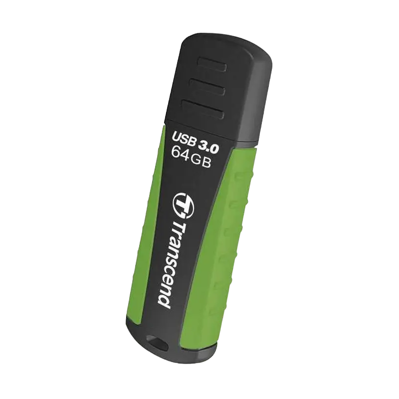 USB Flash накопитель Transcend JetFlash 810 64ГБ Черный/Зеленый