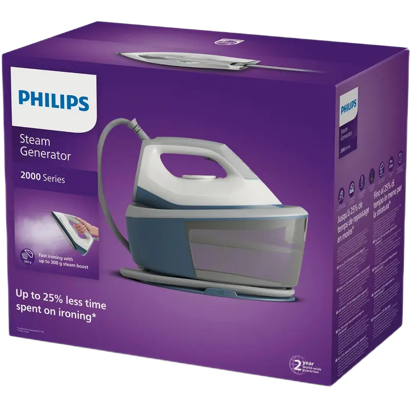 Утюг с парогенератором Philips PSG2000/20 Белый | Синий