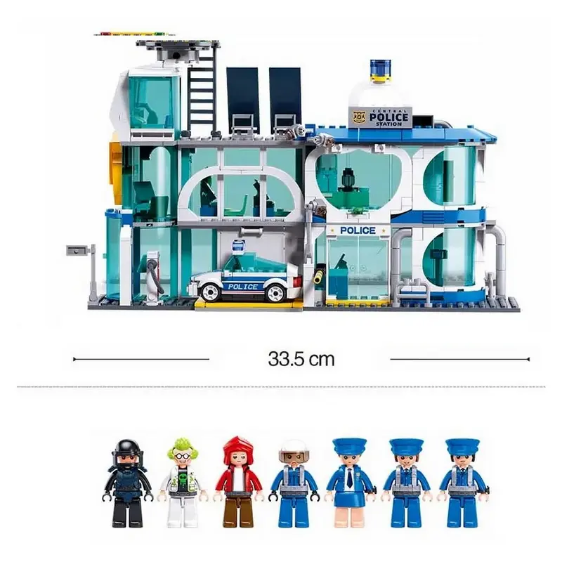 Конструктор Sluban Metropolis - Police Station Разноцветный