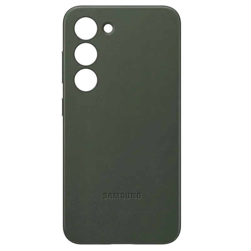 Husă Samsung Galaxy S23+ Ultra Leather Cover Husa din piele Verde