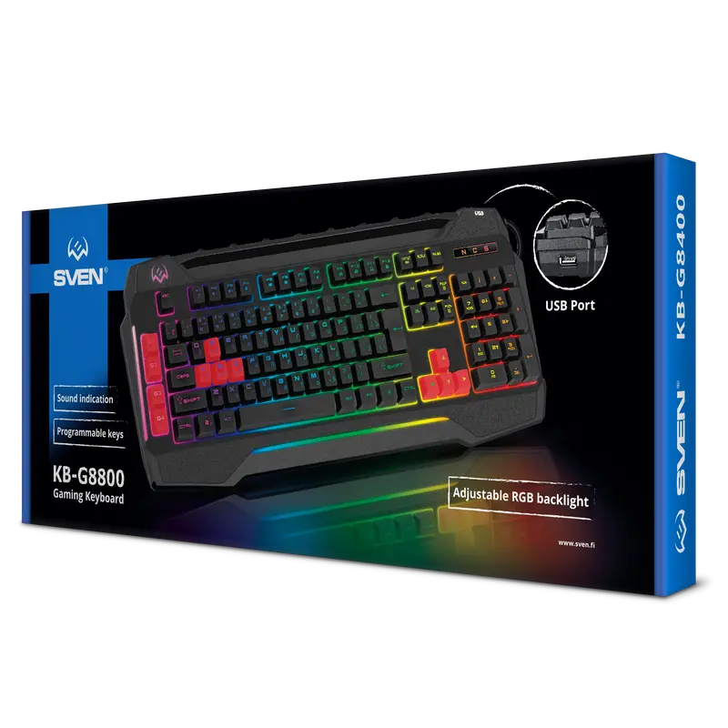 Клавиатура SVEN KB-G8800 Мембрана Черный