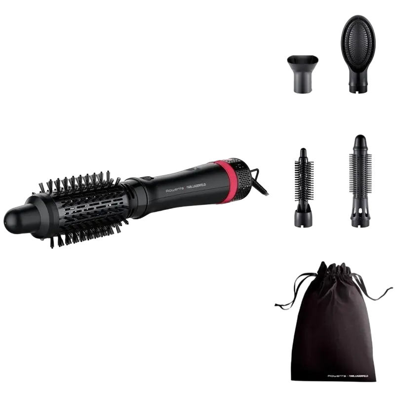 Фен-щётка Rowenta Karl Lagerfeld Express Style Чёрный