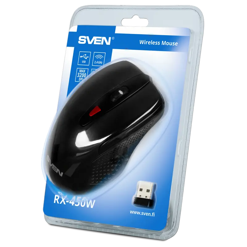 Mouse Wireless SVEN RX-450W Fără fir Negru