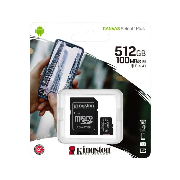 Card de Memorie Kingston Canvas Select Plus 512GB