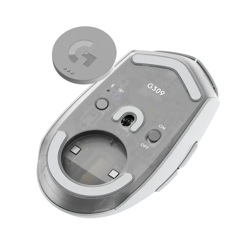 Беcпроводная мышь Logitech G309 Беспроводное Белый
