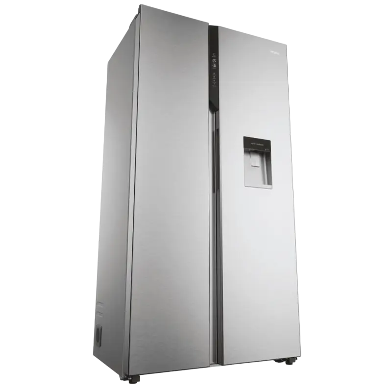 Frigider Haier HSR5918DWMP Platinum Inox