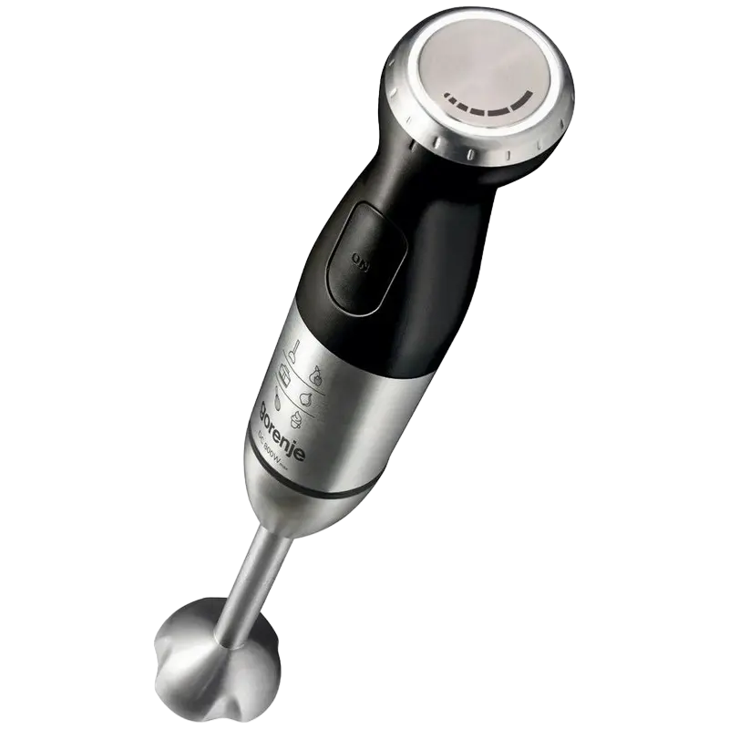 Погружной блендер Gorenje HBC807QB Черный Серебристый