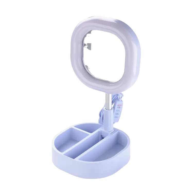 Кольцевая лампа Cellularline Selfie Ring Mirror Синий