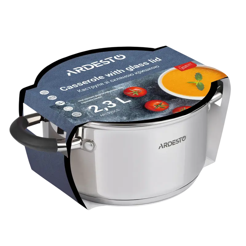 Кастрюля Ardesto Gemini Salerno Gemini Salerno Нержавеющая сталь