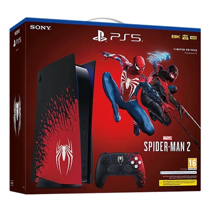Игровая консоль SONY PlayStation 5 Limited Edition Spider Man 2 Черный | Красный