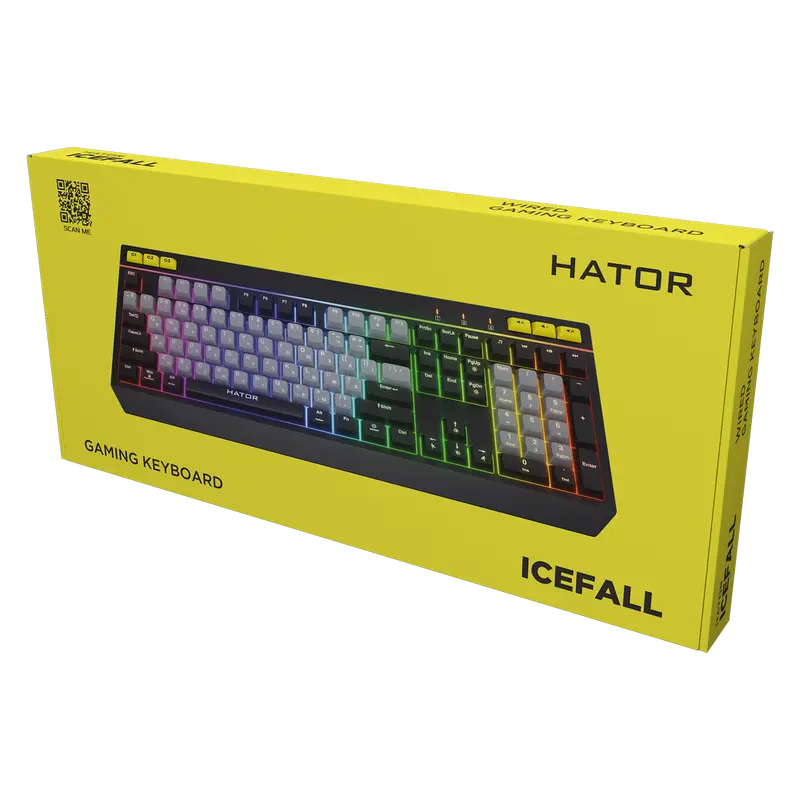 Tastatură HATOR Icefall Membrană Negru