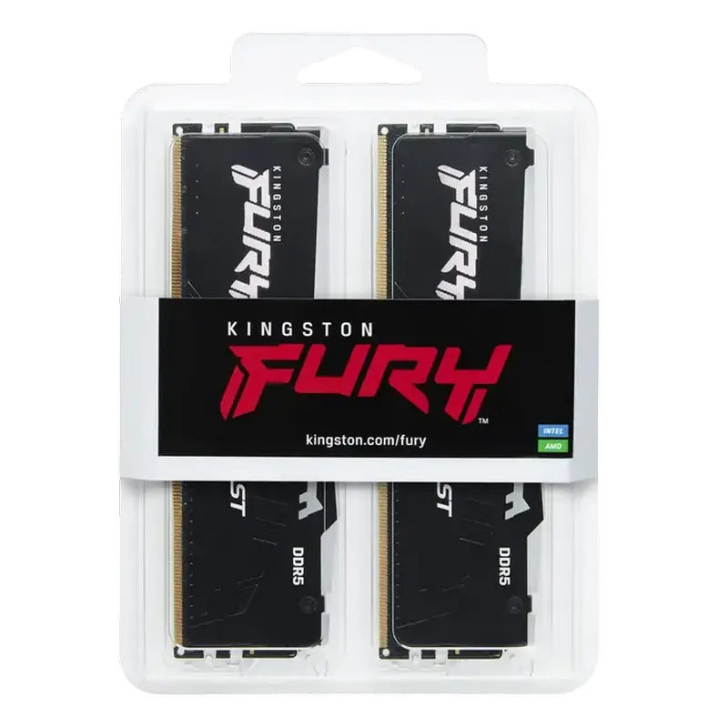 Memorie RAM Kingston FURY Beast RGB, DDR5 SDRAM, 6000 MHz, 32GB, KF560C36BBE2AK2-32