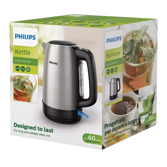 Электрочайник Philips Daily Collection Нержавеющая сталь