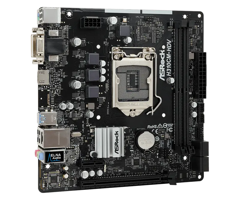 Материнская плата ASRock H310CM-HDV LGA1151 Micro-ATX