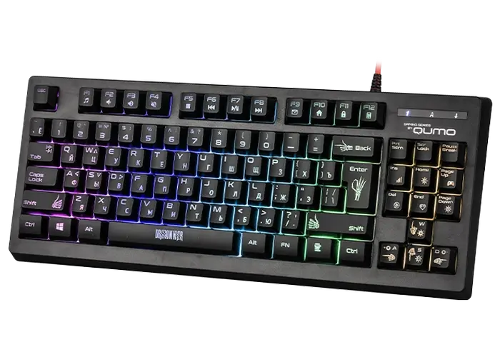 Клавиатура и мышь QUMO Pandemonium Мембрана Черный