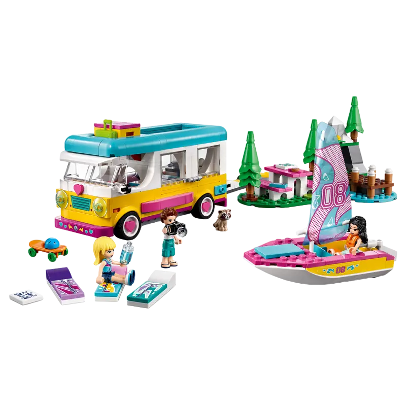 Конструктор LEGO Forest Camper Van and Sailboat Разноцветный