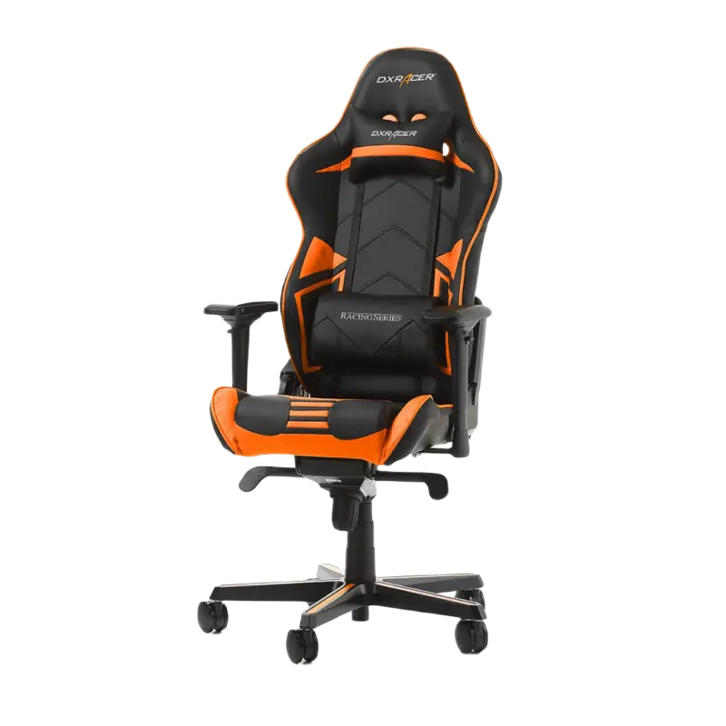 Scaun Gaming DXRacer Racing GC-R131-NO PU Piele Negru/Portocaliu