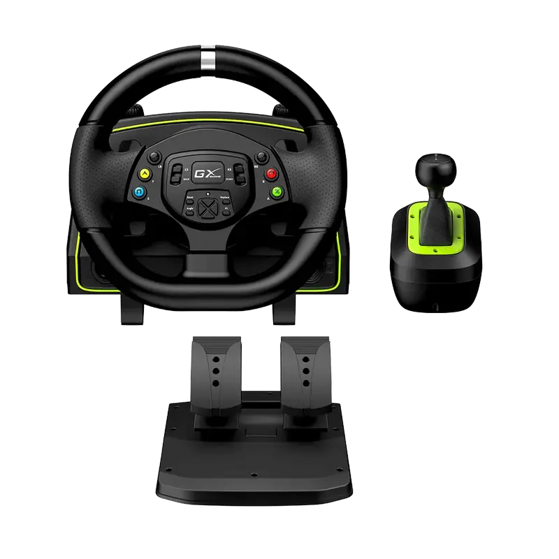 Игровой руль Genius SpeedMaster X2 Чёрный