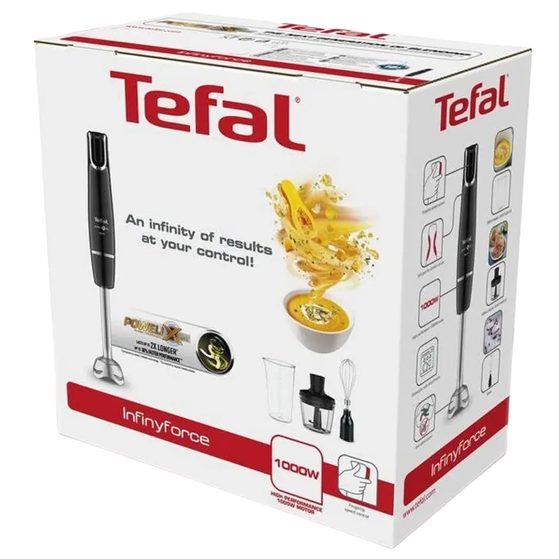 Погружной блендер Tefal Infiny Force HB943838 Чёрный