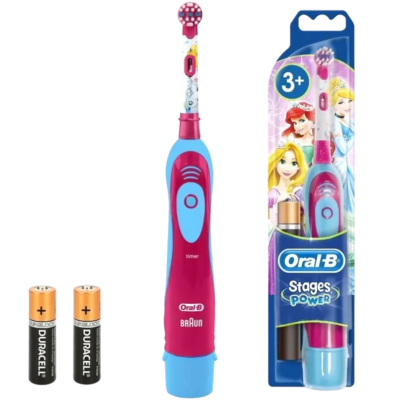 Periuță de dinți electrică Pentru copii Braun Stages Power Cars Kids Albastru /Roșu-Purpuriu