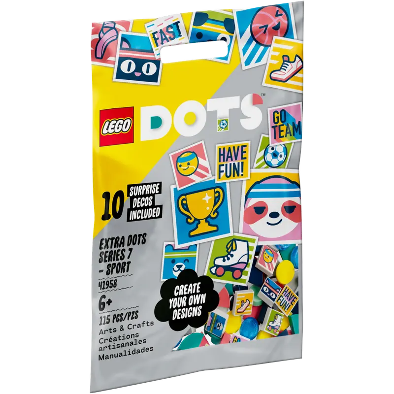 Constructor LEGO Extra DOTS Series 7 - SPORT Multicolor
