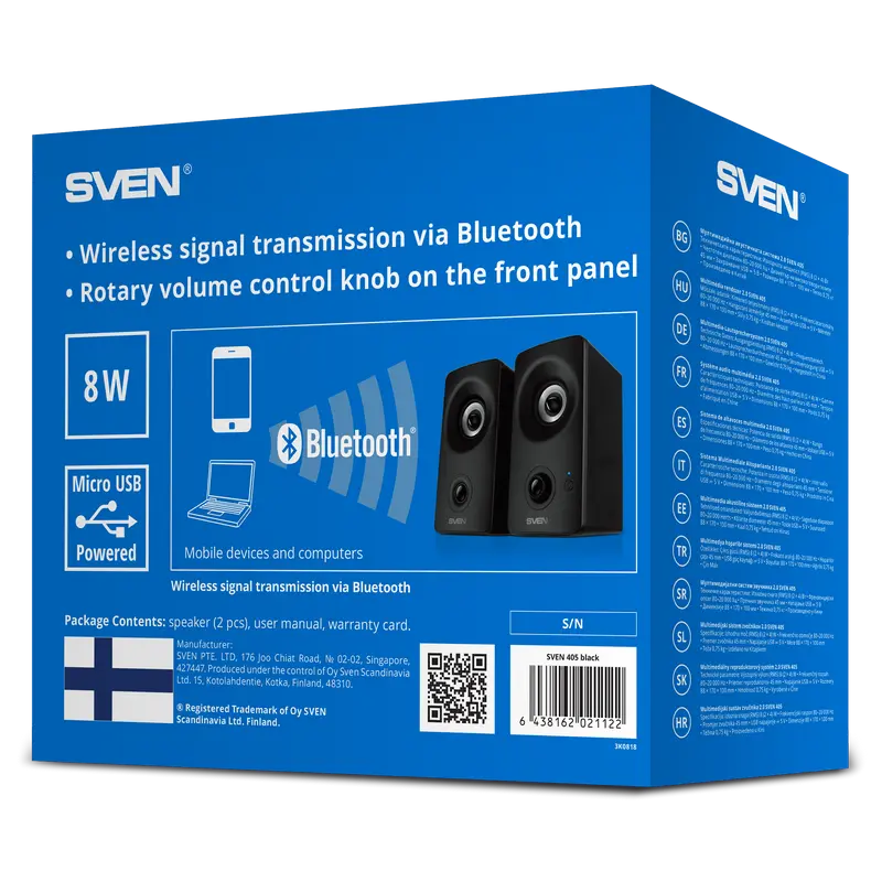 Компьютерные колонки SVEN 405 Черный