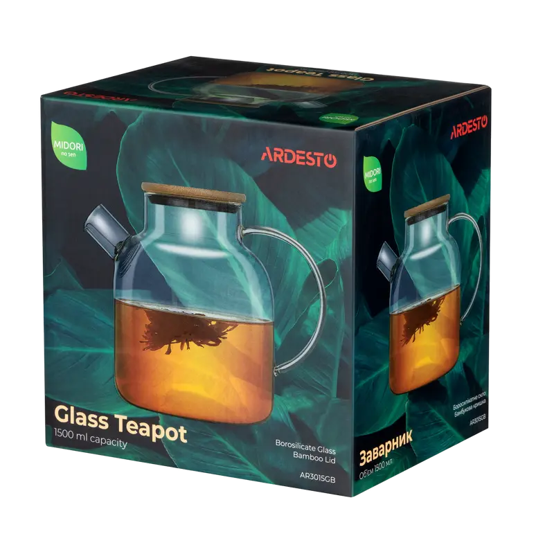 Заварочный чайник Ardesto Midori Midori Прозрачный