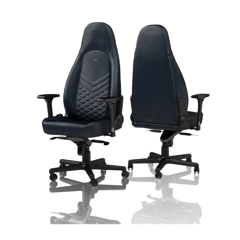 Игровое кресло Noblechairs Icon Натуральная кожа Тёмно-Синий