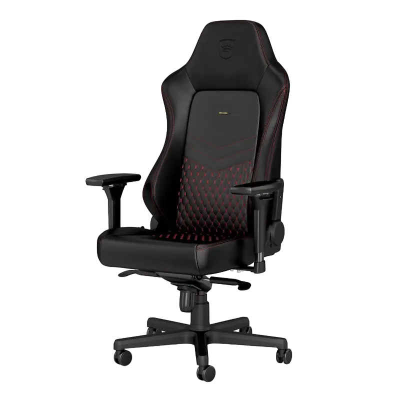 Игровое кресло Noblechairs Hero Натуральная кожа Черный | Красный