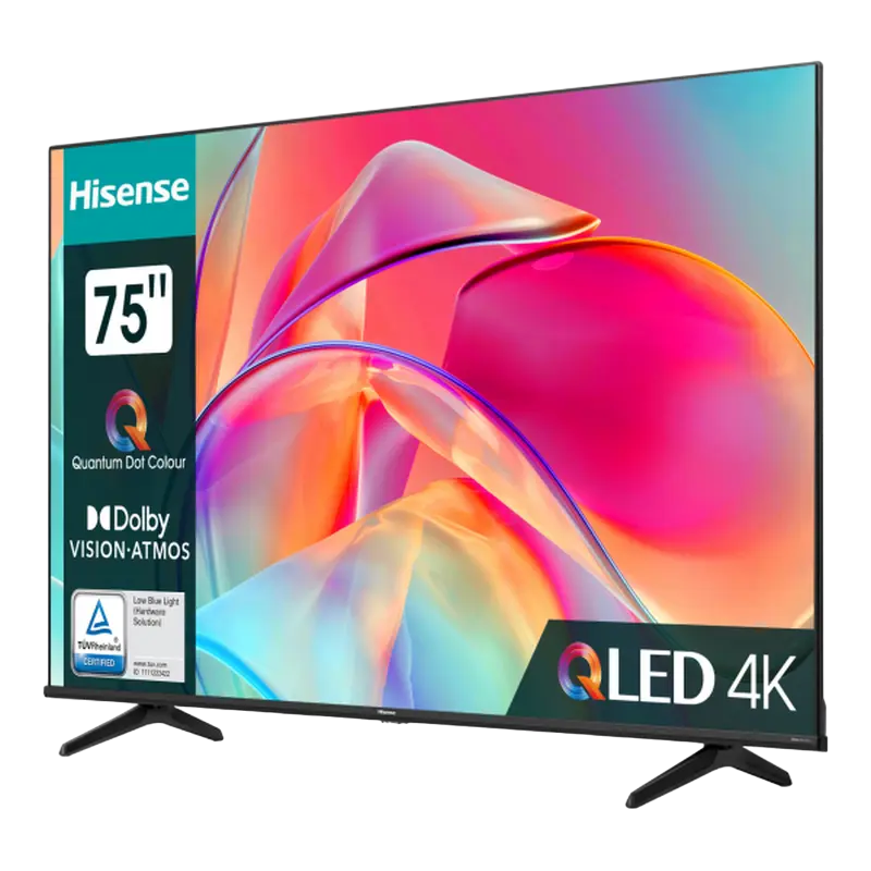 75" QLED SMART Телевизор Hisense 75E7KQ Черный