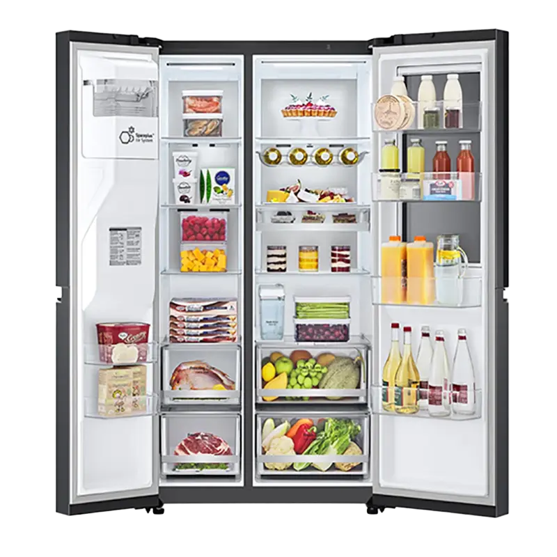 Холодильник LG GSXV91MCAE Чёрный