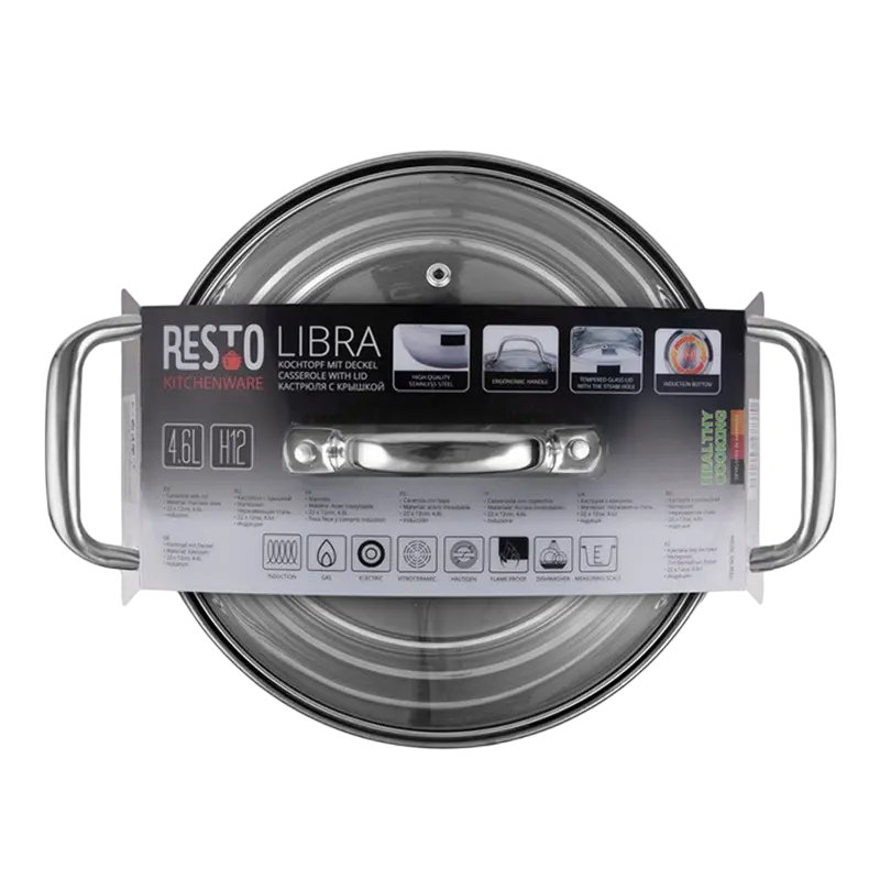 Кастрюля RESTO Libra LIBRA Нержавеющая сталь