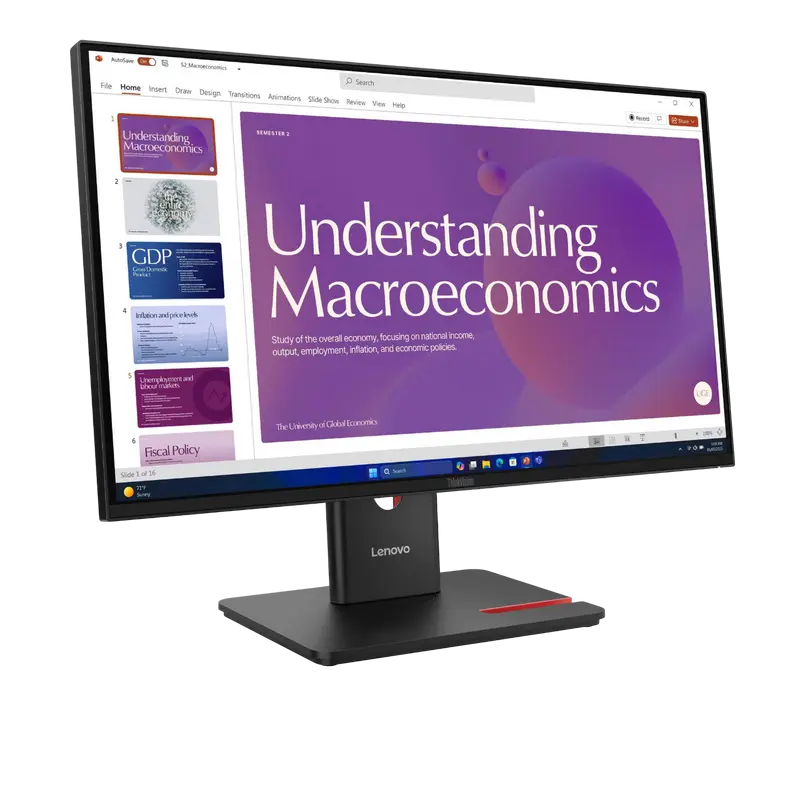 Монитор Lenovo ThinkVision T24D-40 Чёрный