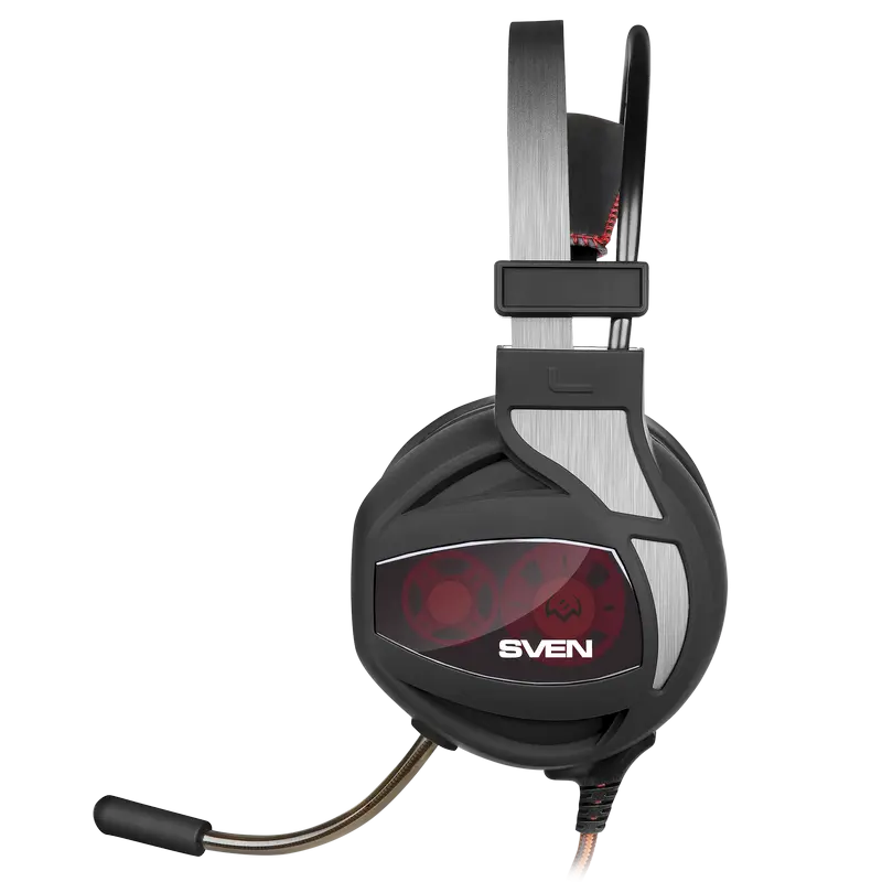 Căști SVEN AP-U996MV Negru/Roșu