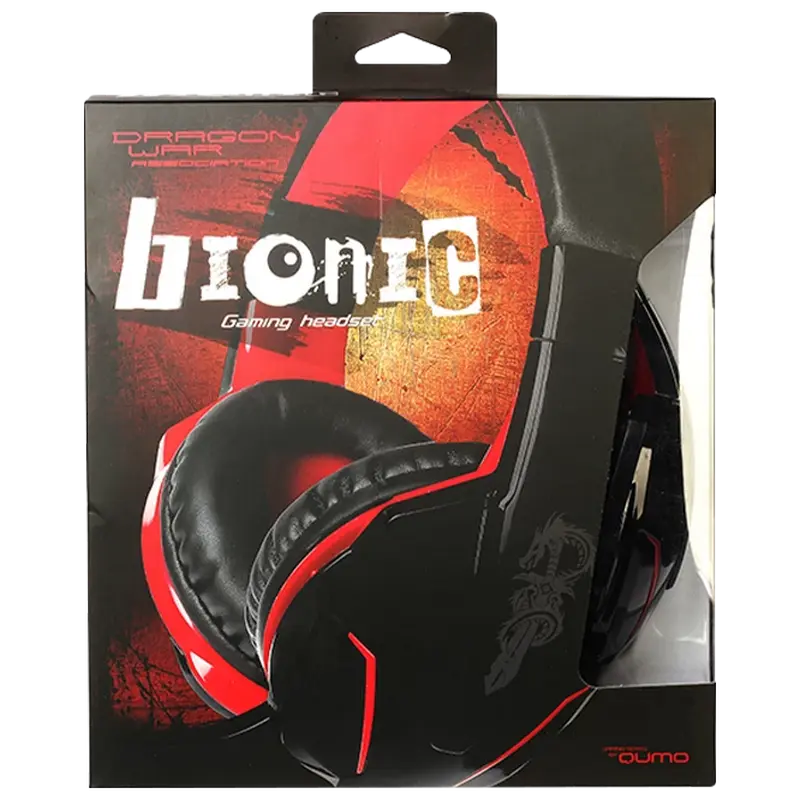 Наушники QUMO Bionic Чёрный/Красный