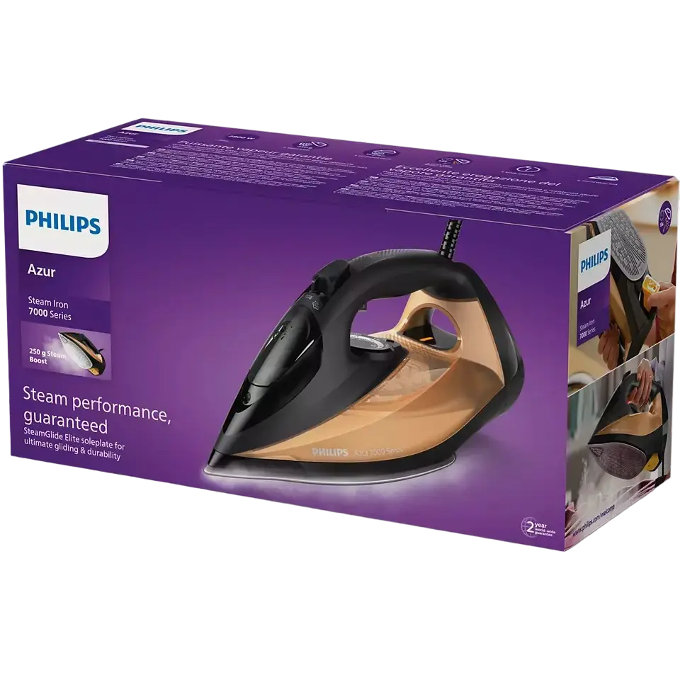 Утюг Philips 7000 Series HV Черный | Золотистый