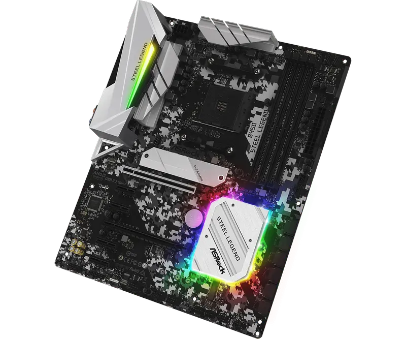 Материнская плата ASRock B450 STEEL LEGEND AM4 ATX