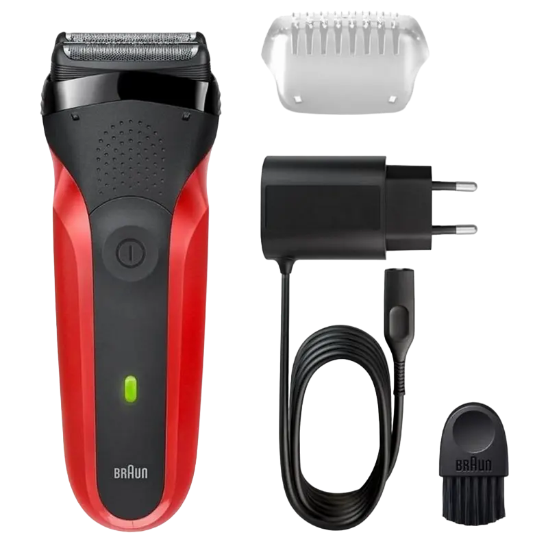 Электробритва мужская Braun Series 3 300s Красный