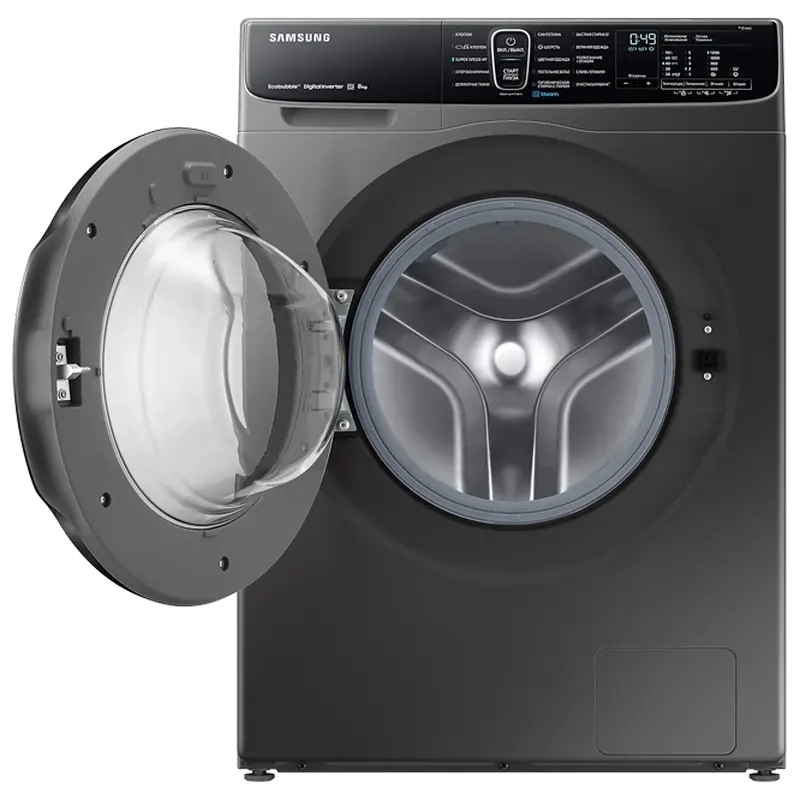 Стиральная машина Samsung WW80AFS26AX/LP Нержавеющая сталь