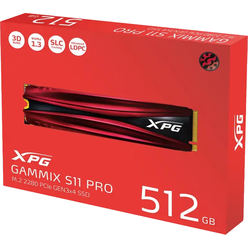 Накопитель SSD ADATA XPG GAMMIX S11 Pro XPG GAMMIX S11 Pro 512GB