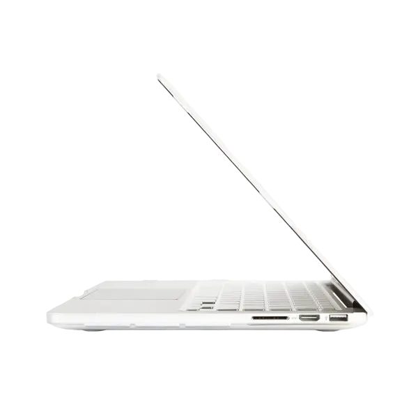 Husă QUMO Apple MacBook Pro 13R iGlaze Ultra-slim case Clear duo Alb