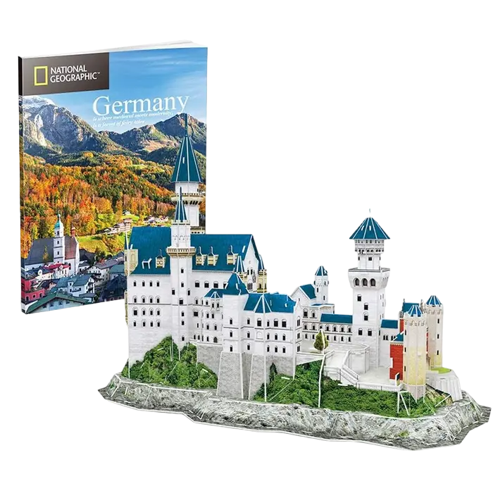 Puzzle 3D CubicFun Neuschwanstein Castle Alb