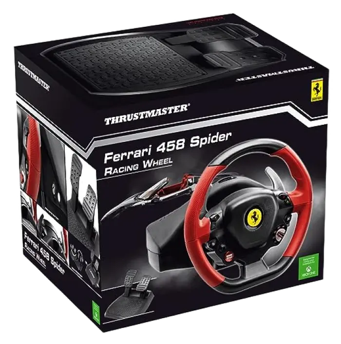 Игровой руль Thrustmaster Ferrari 458 Spider Чёрный/Красный