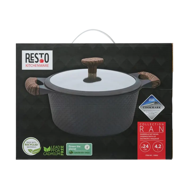Кастрюля RESTO Ran RAN Чёрный