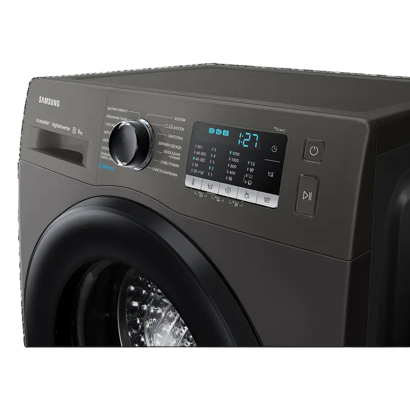 Стиральная машина Samsung WW80AAS22AX/UA Нержавеющая сталь