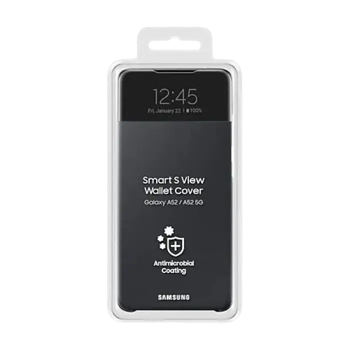 Husă tip carte Samsung Galaxy A52 S View Wallet Cover Negru